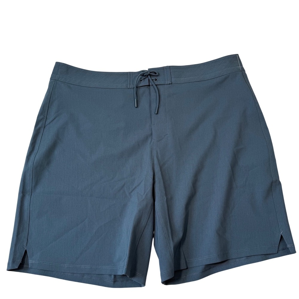 Western Rise Nomad Boardshort 38 Blue Gray Mens Travel Swim Shorts NWT